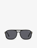 Tom Ford TR001630 square-frame CR39 sunglasses, imported from the UK