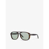 Tom Ford Rosco square-frame sunglasses in tortoiseshell, imported from the UK