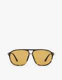 Tom Ford Bruce tortoiseshell square sunglasses, imported from the UK