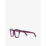 Tom Ford square-frame acetate glasses TR001663 FT5880-B, imported from the UK