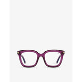 Tom Ford square-frame acetate glasses TR001663 FT5880-B, imported from the UK
