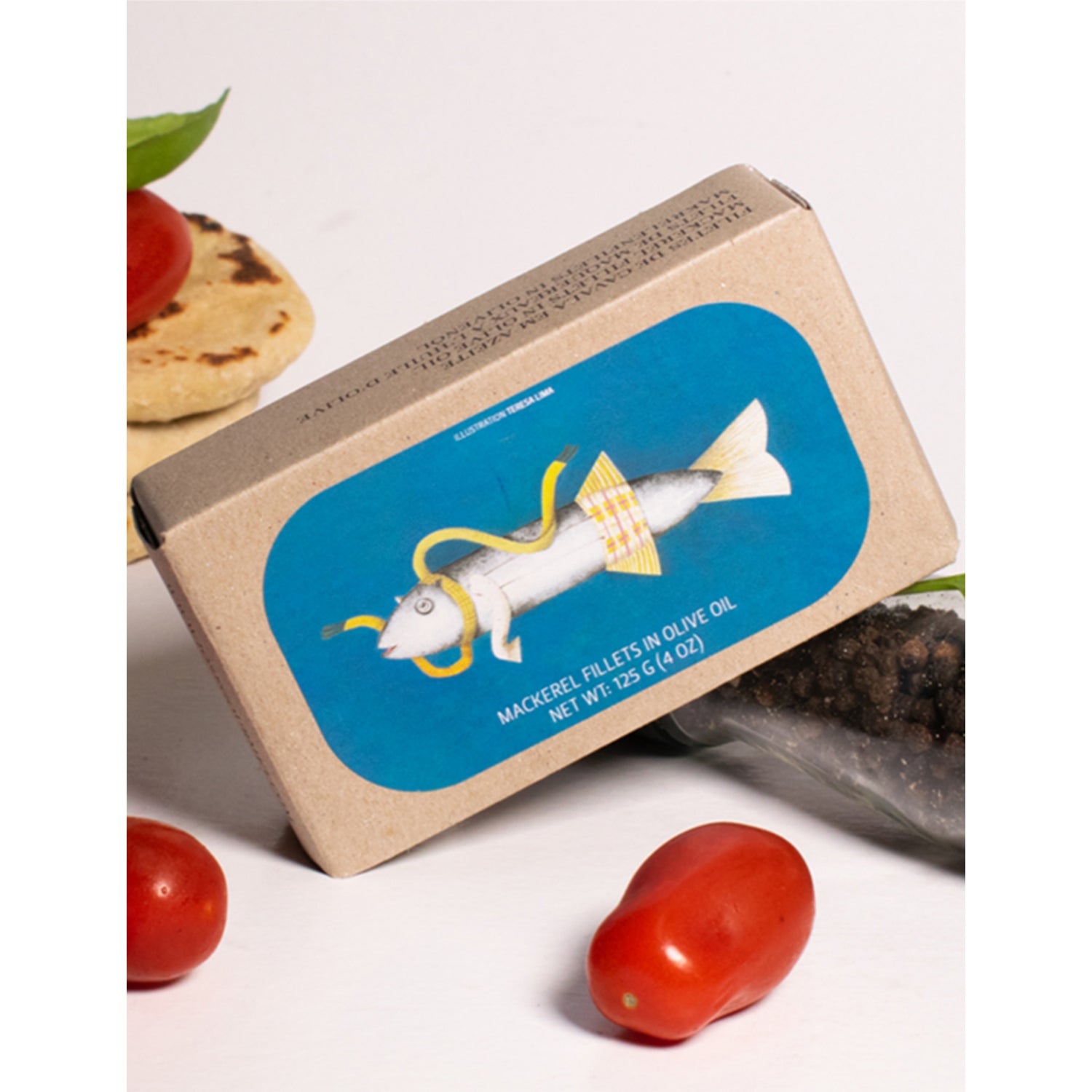 José Gourmet mackerel fillets in olive oil 125g, imported from the UK