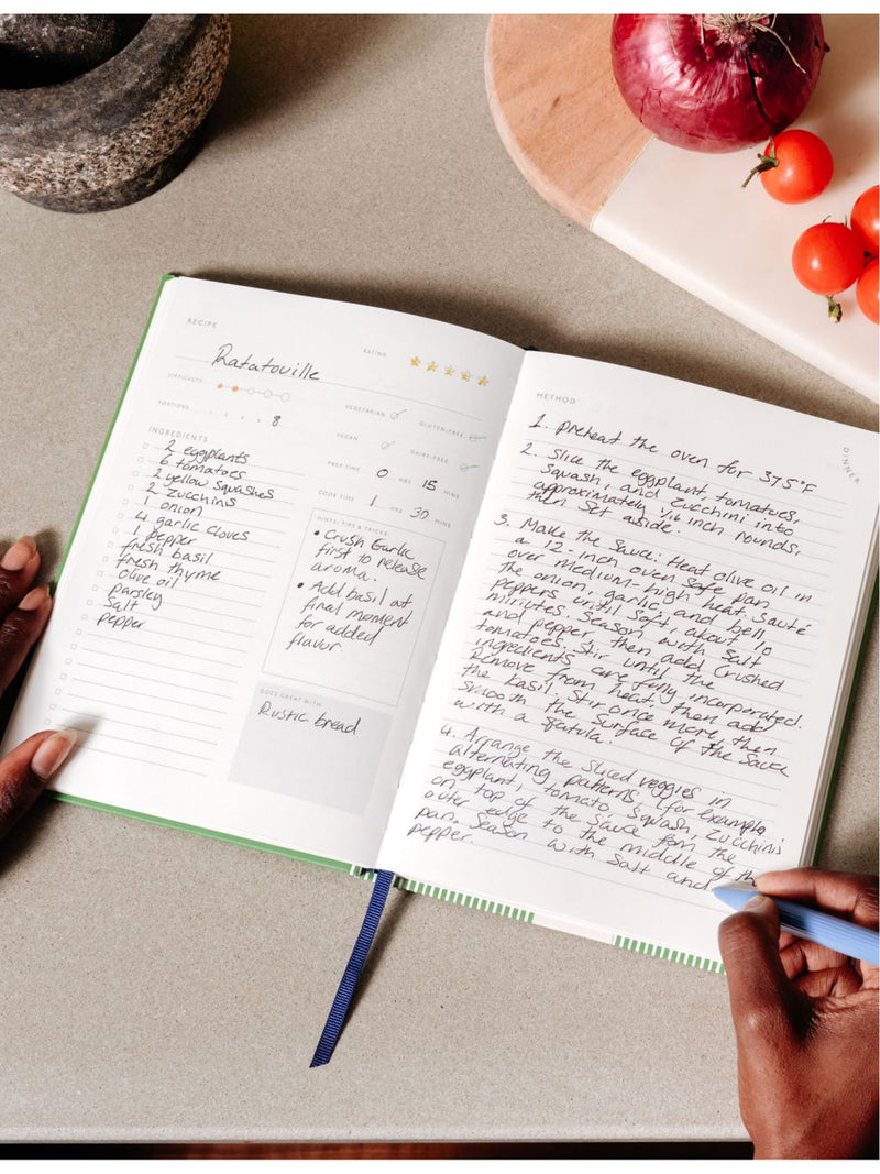 Papier recipe journal Vegetable Medley 21 x 15cm, UK version
