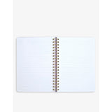 Papier Flora spiral notebook 17.6cm x 25cm - British product