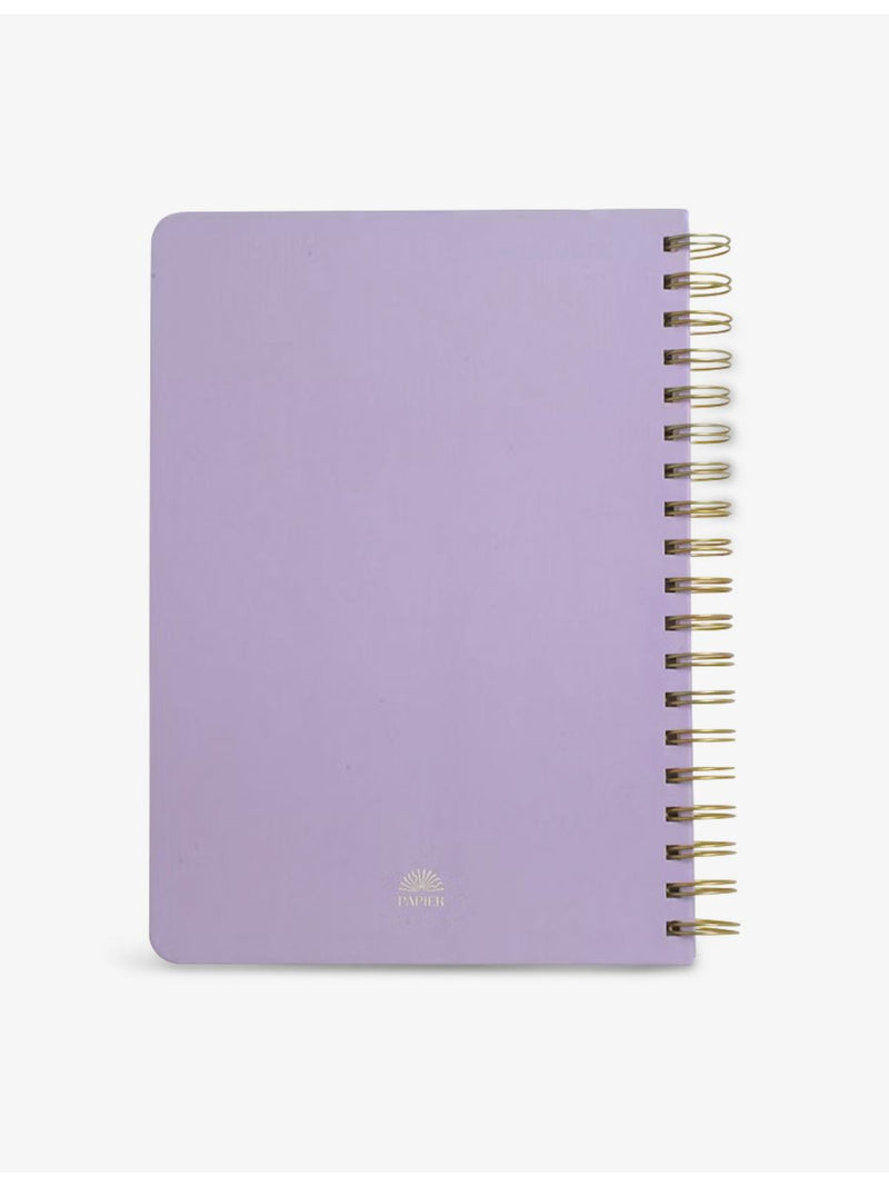 Papier Flora spiral notebook 17.6cm x 25cm - British product