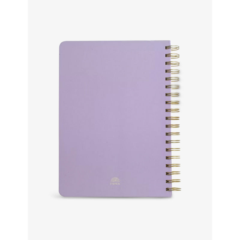 Papier Flora spiral notebook 17.6cm x 25cm - British product