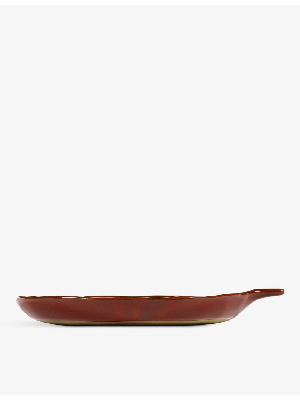 Serax La Mère irregular side-handle stoneware plate 17cm - British product
