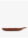 Serax La Mère irregular side-handle stoneware plate 17cm - British product