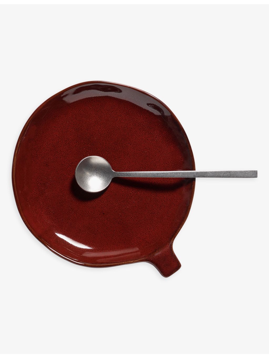 Serax La Mère irregular side-handle stoneware plate 17cm - British product