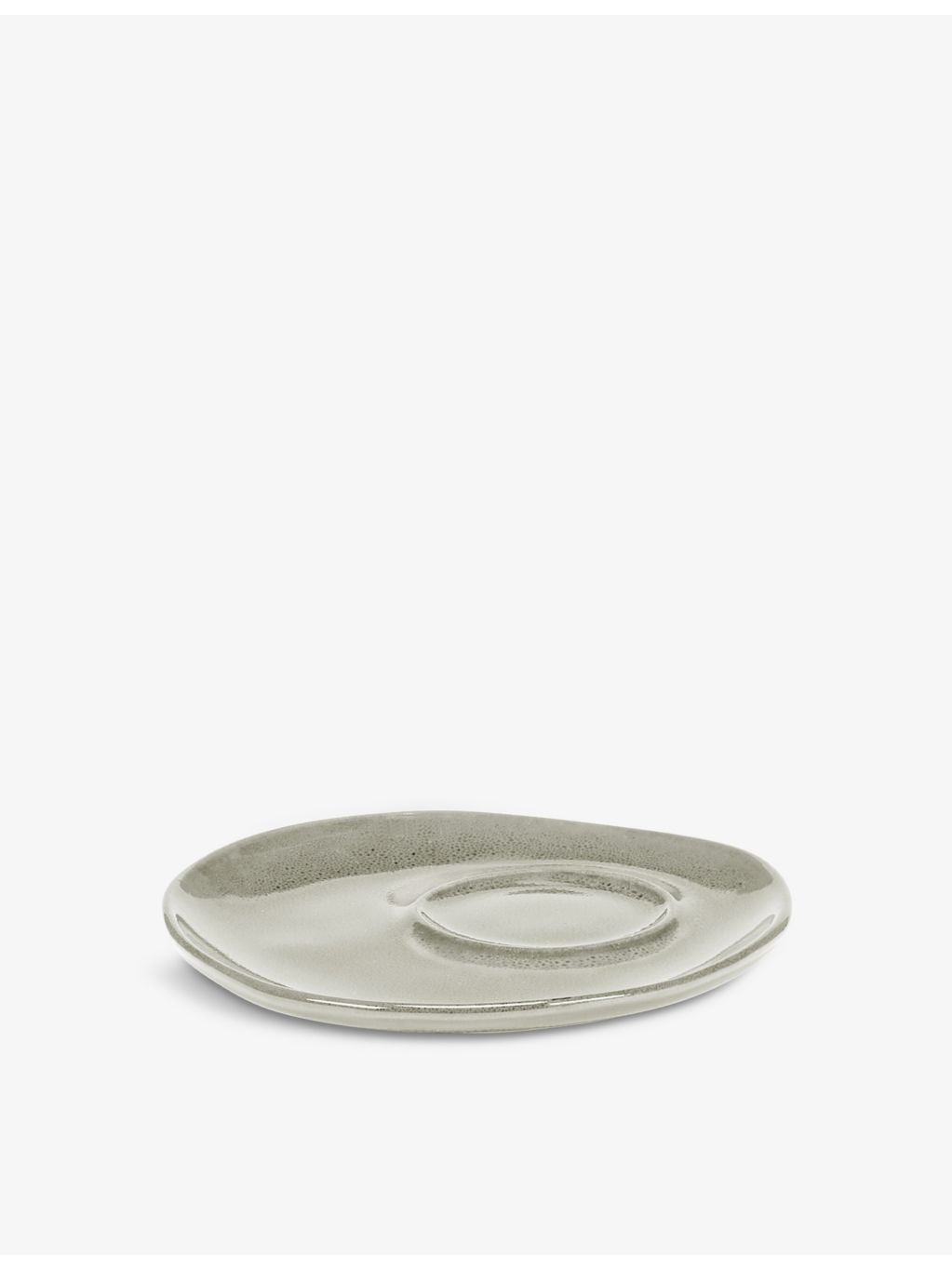 Serax asymmetric stoneware coffee cup saucer 14.5cm (British brand)