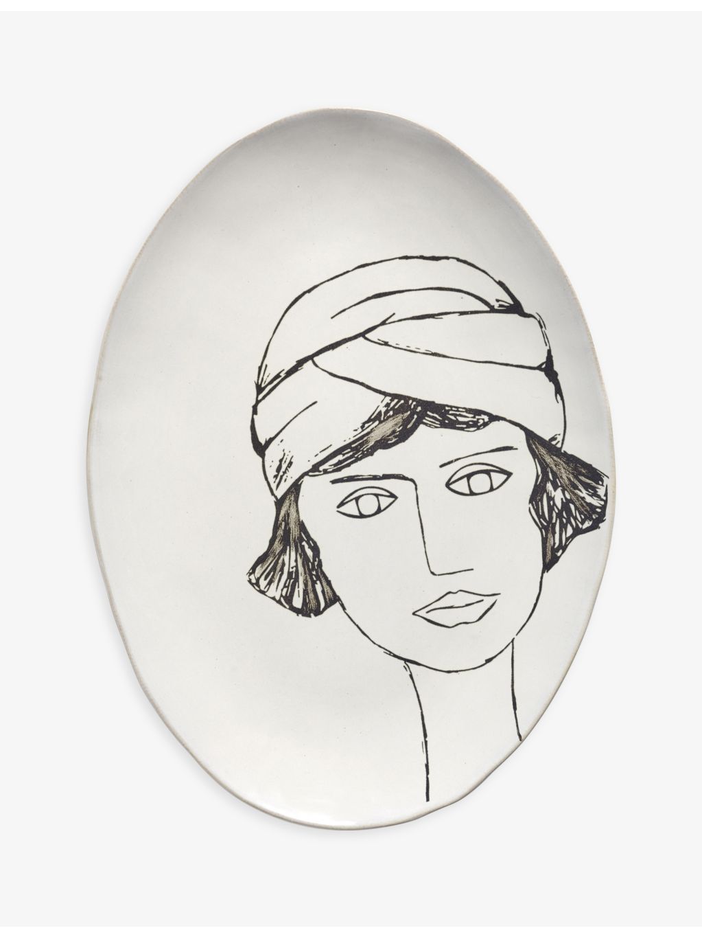 Serax oval stoneware plate 37.5cm x 27.5cm - British product
