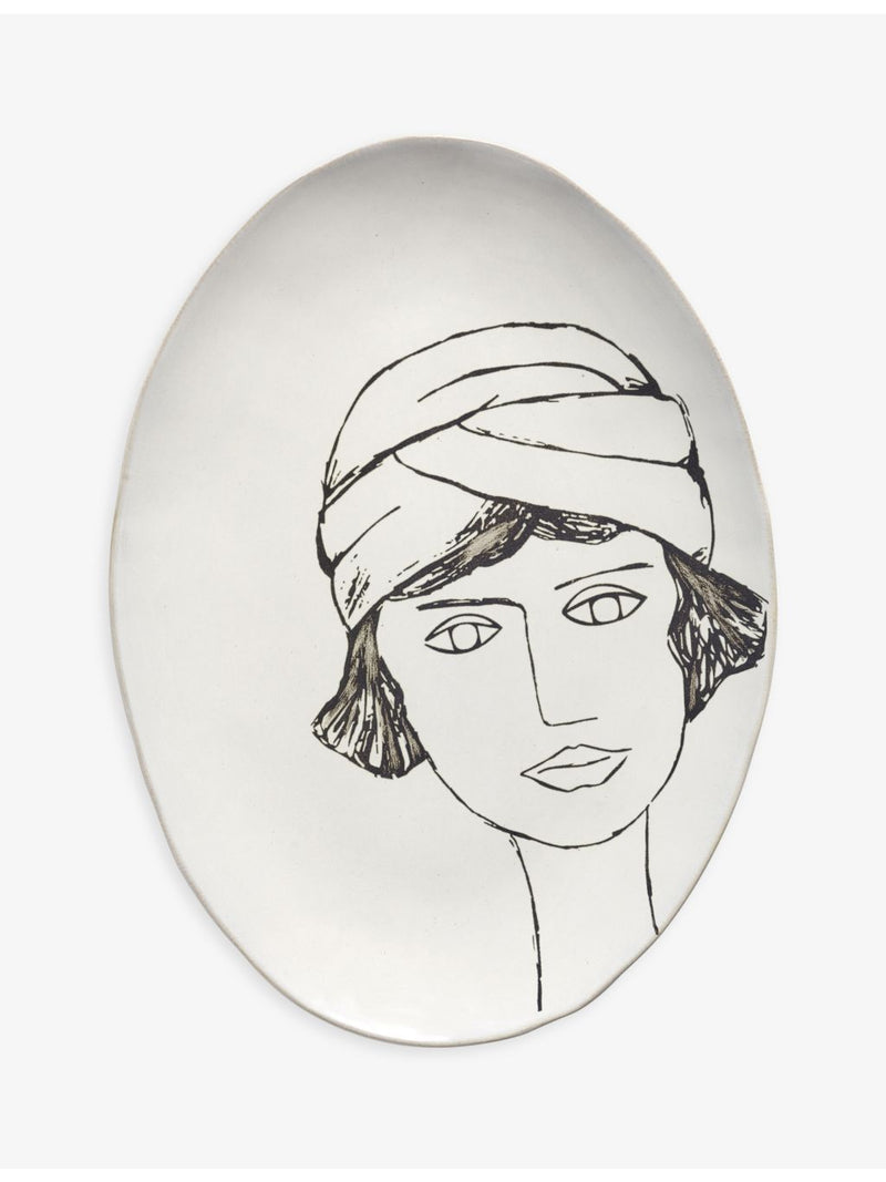 Serax oval stoneware plate 37.5cm x 27.5cm - British product