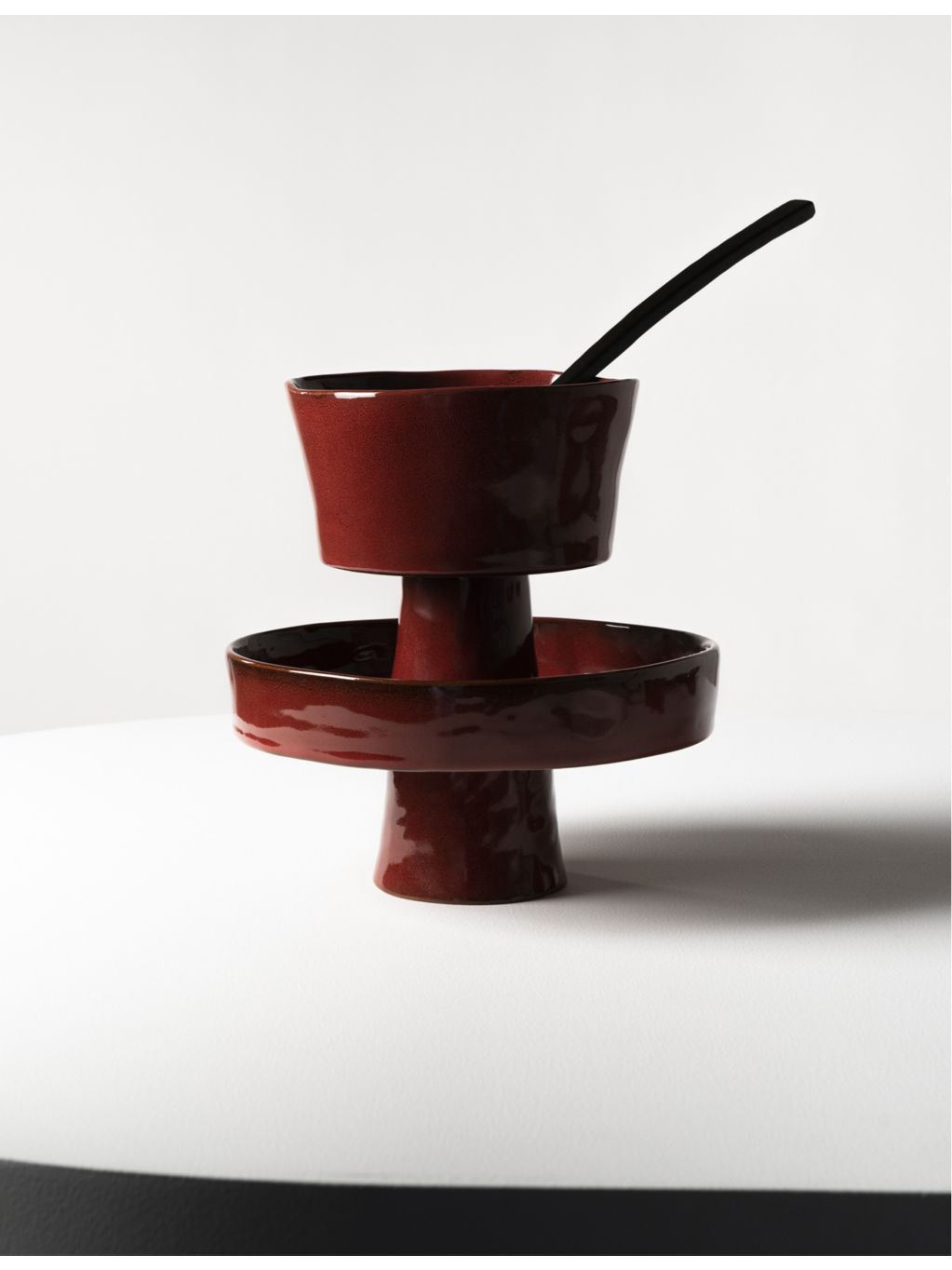 Serax stoneware bowl with stand 18cm (British brand)