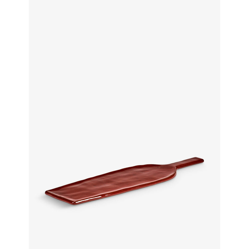 Serax La Mere rectangular stoneware serving plate 46cm, UK version