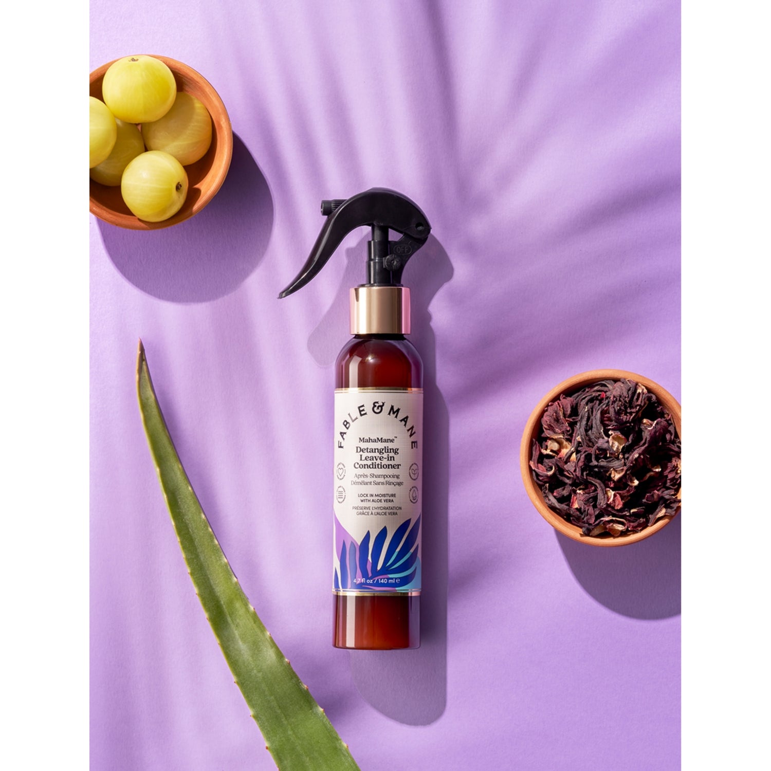 Fable & Mane MahaMane detangling leave-in conditioner 140ml, imported from the UK