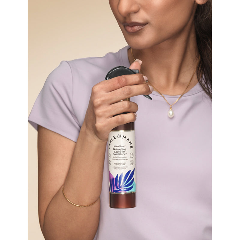 Fable & Mane MahaMane detangling leave-in conditioner 140ml, imported from the UK