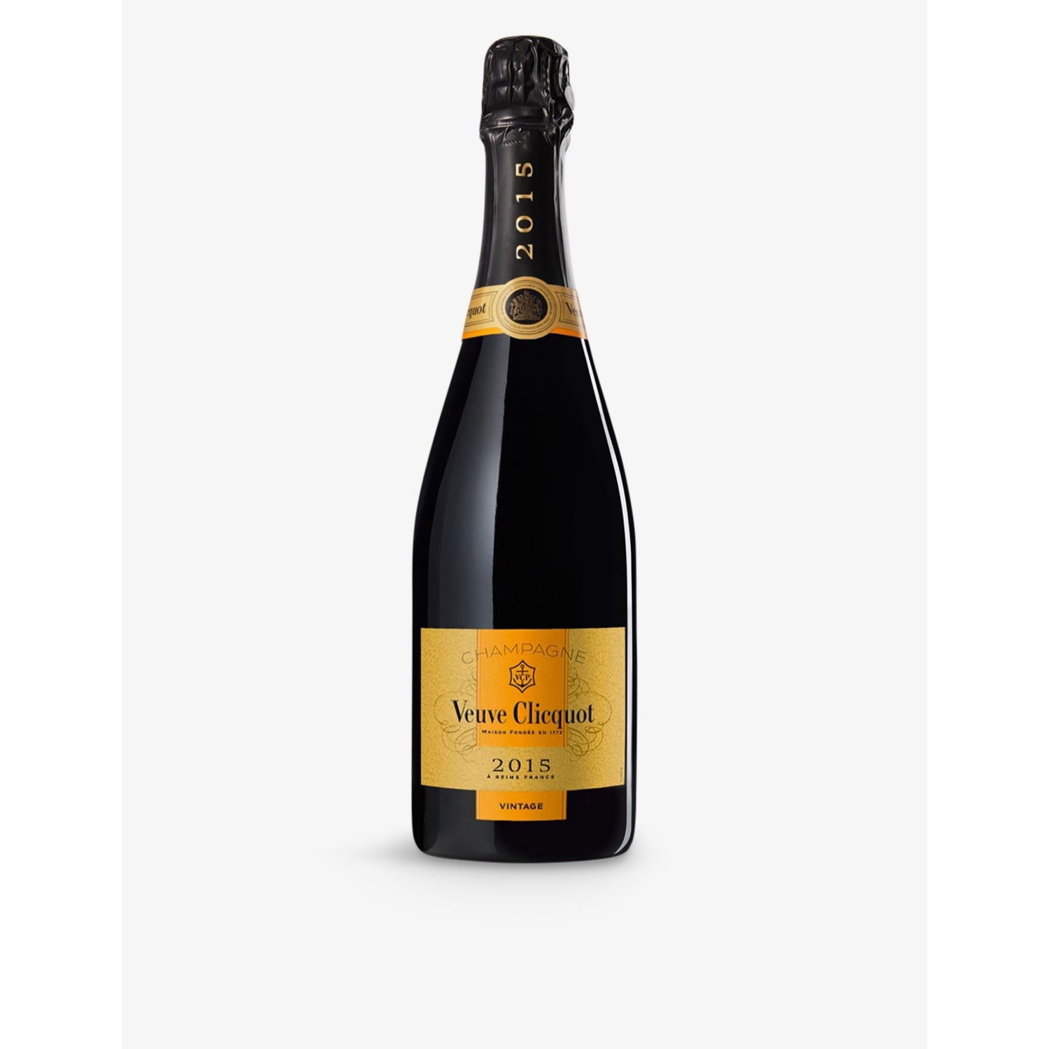 Veuve Clicquot Vintage 2015 brut champagne 750ml, imported from the UK