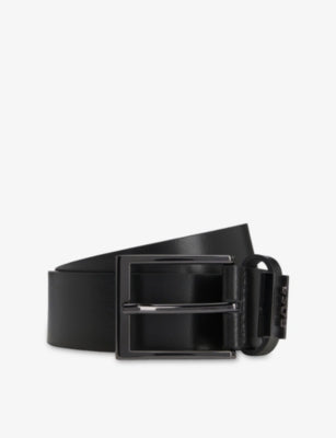 BOSS Branded-Buckle Leather Belt