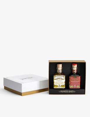 Giuseppe Giusti balsamic vinegar 2 and 3 Gold Medals set, UK version