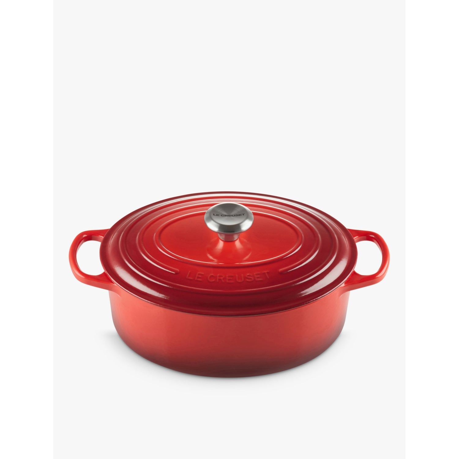 Le Creuset Signature oval cast-iron casserole dish