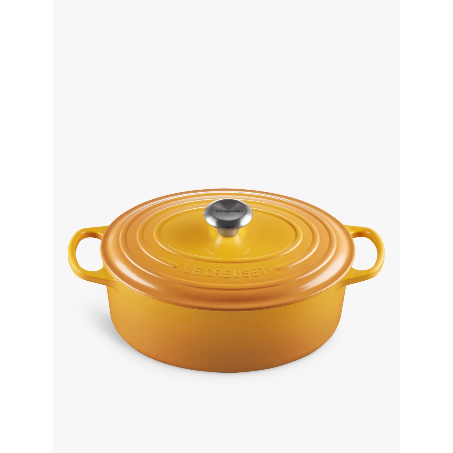 Le Creuset Signature oval cast-iron casserole dish