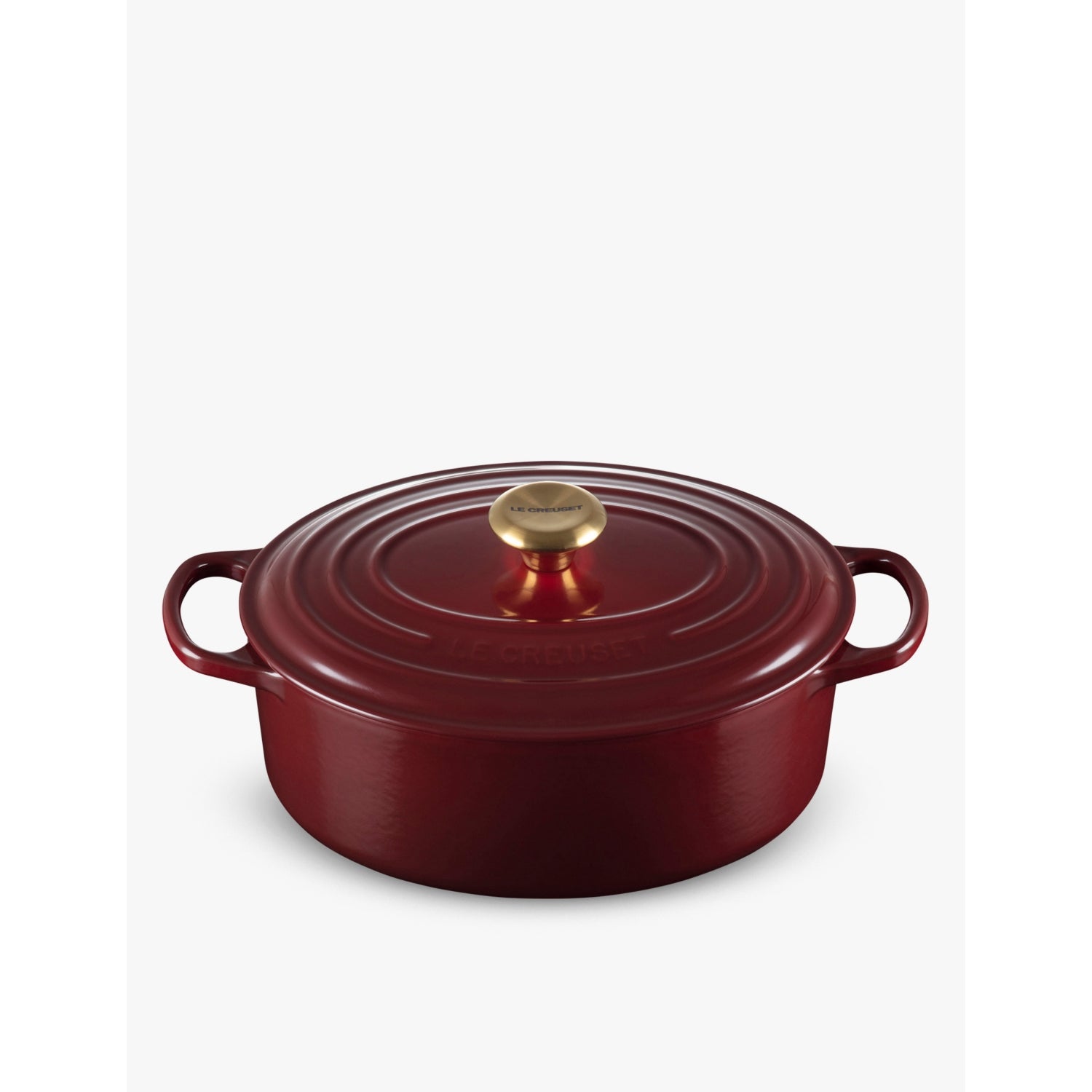 Le Creuset Signature oval cast-iron casserole dish