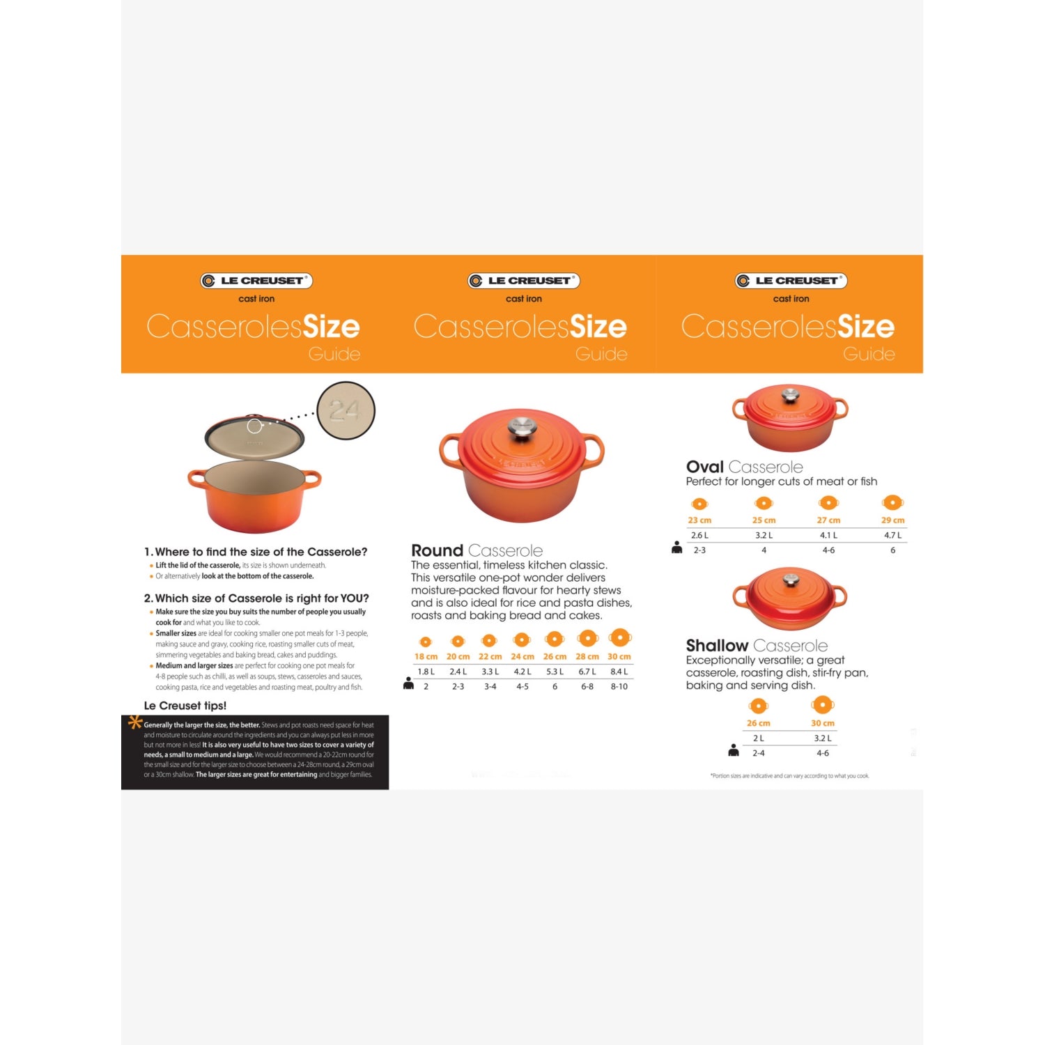 Le Creuset Signature shallow cast-iron casserole dish 26cm, UK version