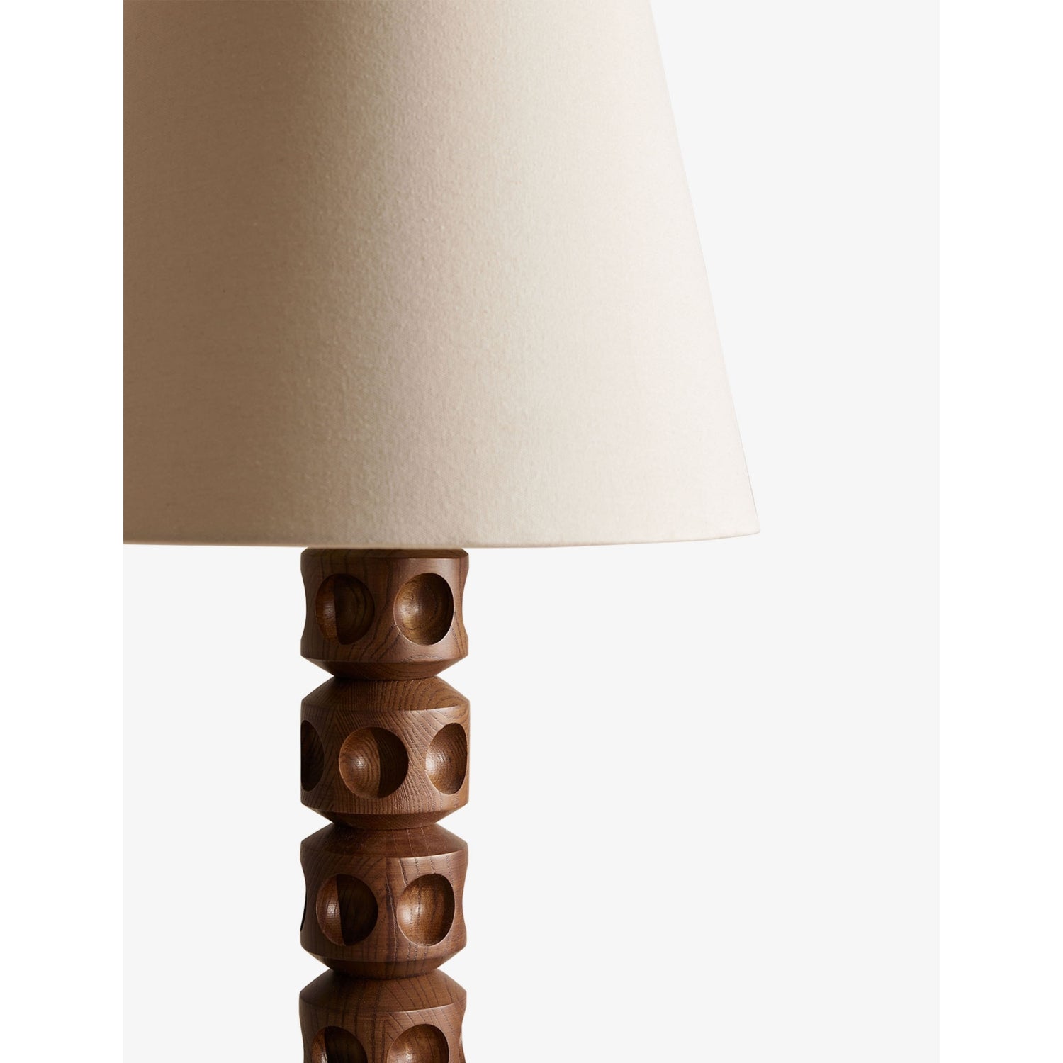 Soho Home Francesca wooden table lamp 65cm, imported from the UK