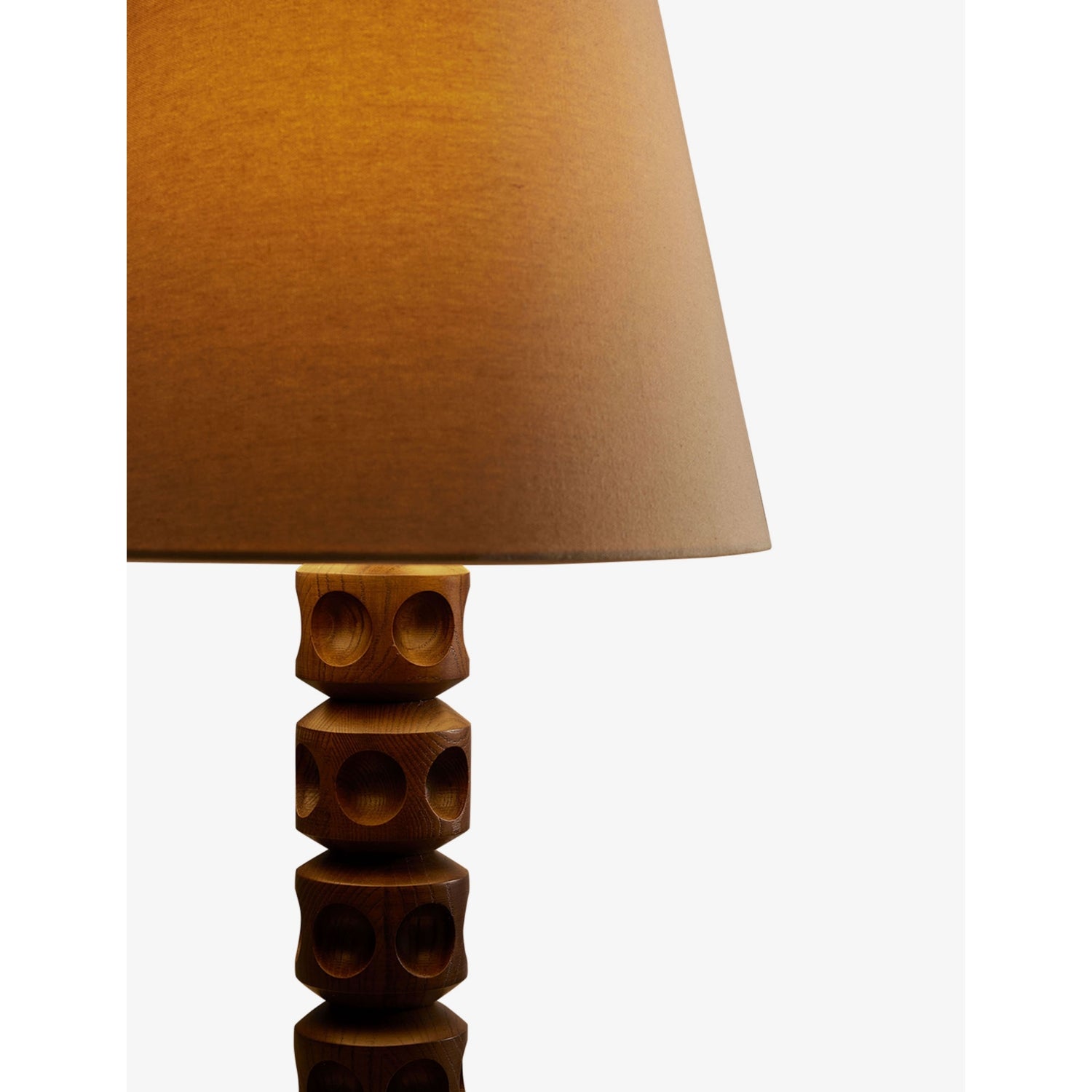 Soho Home Francesca wooden table lamp 65cm, imported from the UK