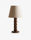 Soho Home Francesca wooden table lamp 65cm, imported from the UK