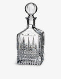 Waterford Lismore diamond pattern crystal decanter 23.4cm, imported from the UK