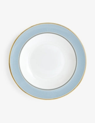 Wedgwood bone china soup plate with stripe rim, 22cm, UK version