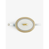 Wedgwood Helia stripe-pattern bone china teapot 11cm, imported from the UK