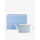 Wedgwood Helia stripe-pattern bone china teapot 11cm, imported from the UK