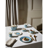 Wedgwood Helia stripe-pattern bone china teapot 11cm, imported from the UK