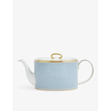 Wedgwood Helia stripe-pattern bone china teapot 11cm, imported from the UK