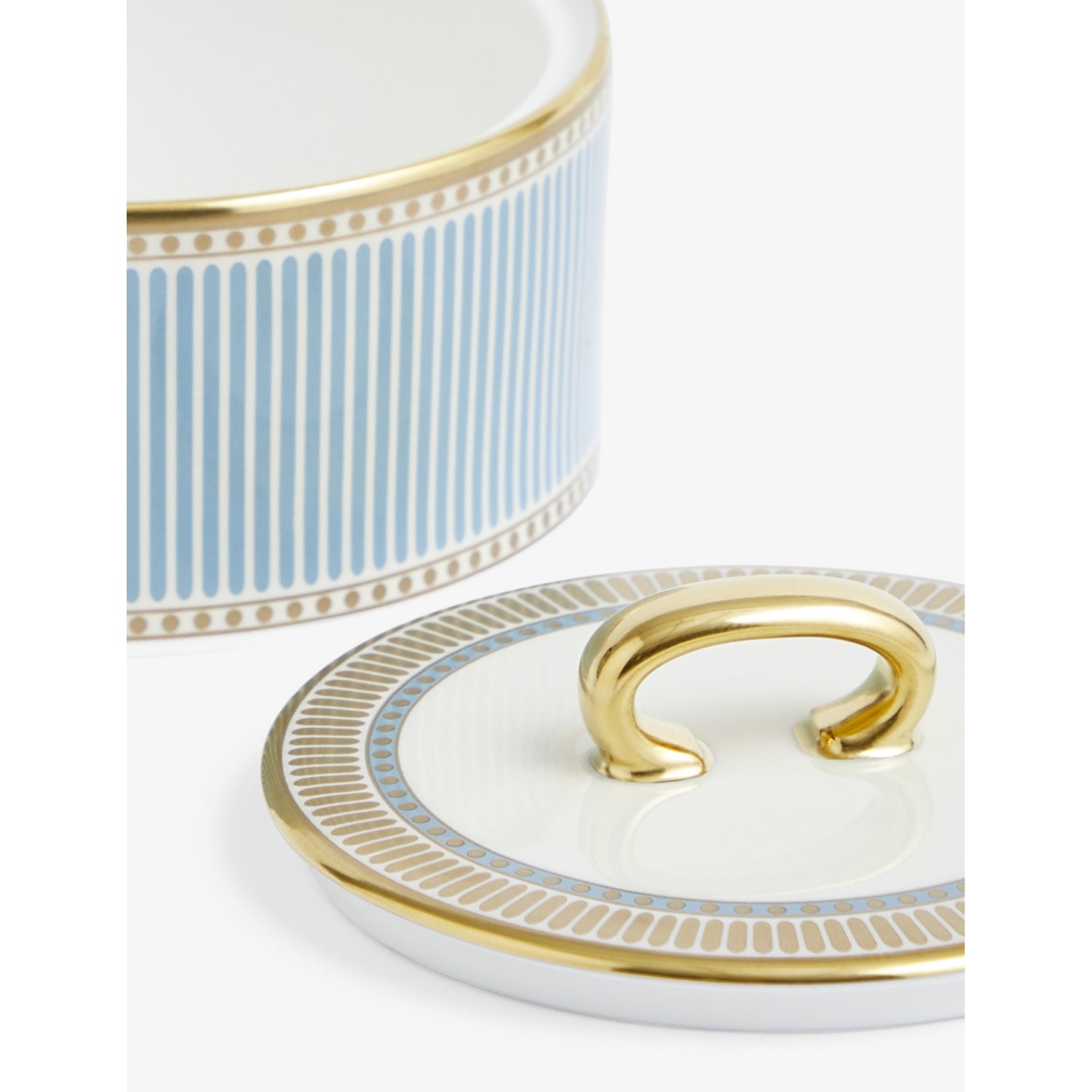 Wedgwood Helia bone china sugar and creamer set, imported from the UK