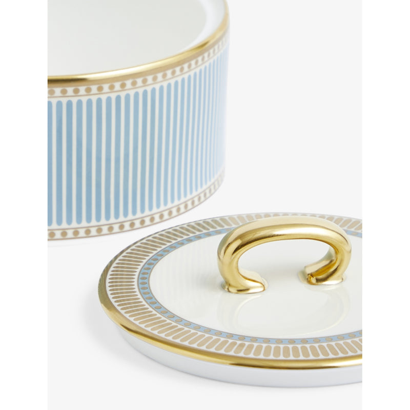 Wedgwood Helia bone china sugar and creamer set, imported from the UK