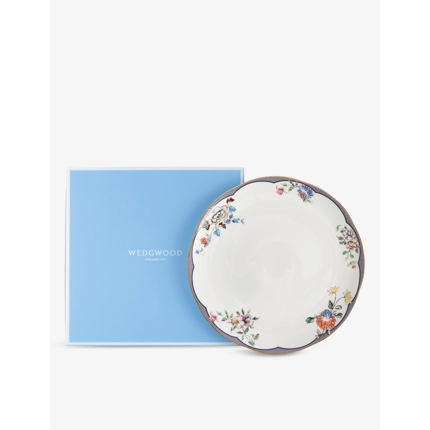 Wedgwood floral gold rim dinner plate 27cm, UK version