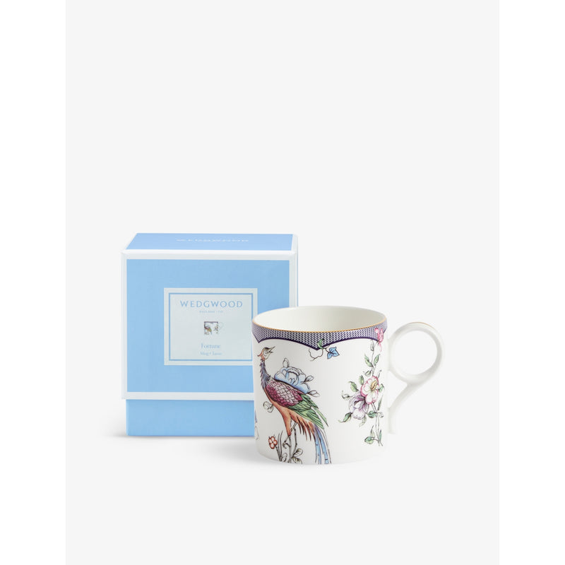 Wedgwood Fortune floral bone china mug 270ml - British product