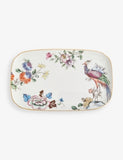 Wedgwood Fortune floral-motif bone-china tray 25cm, UK version