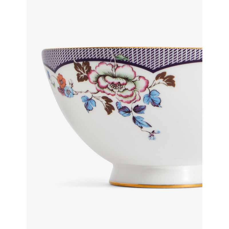 Wedgwood bone china bowl Fortune floral motif 11.3cm (British brand)