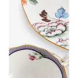 Wedgwood bone china set of three, fortune flowers crane motif, UK version