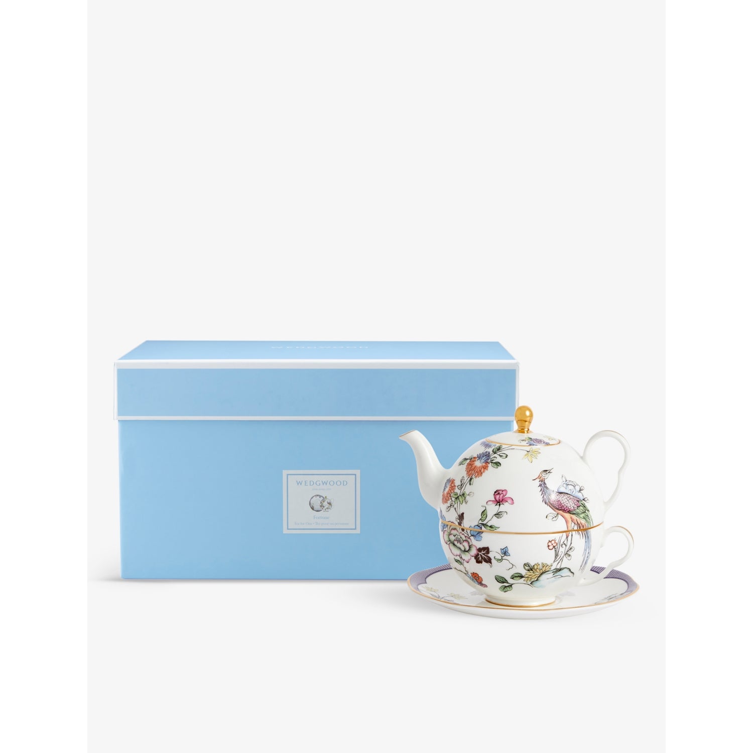 Wedgwood Fortune floral motif teapot set 554ml (British brand)