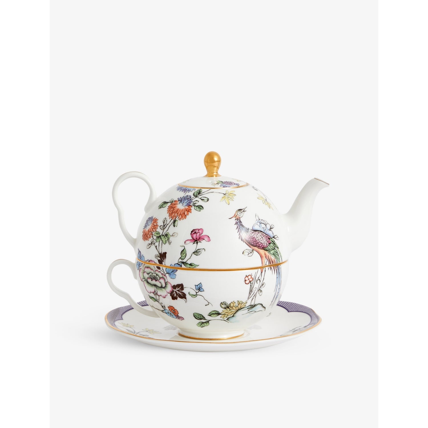 Wedgwood Fortune floral motif teapot set 554ml (British brand)