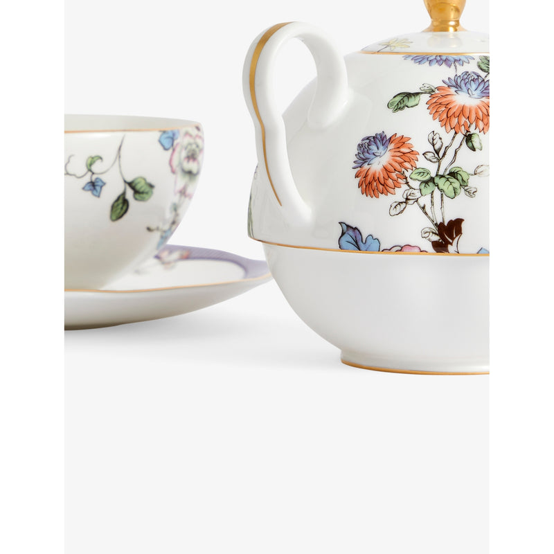 Wedgwood Fortune floral motif teapot set 554ml (British brand)