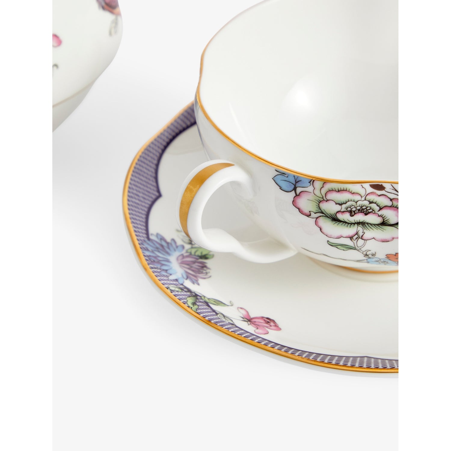 Wedgwood Fortune floral motif teapot set 554ml (British brand)