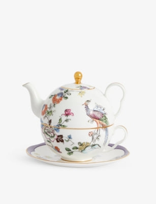 Wedgwood Fortune floral motif teapot set 554ml (British brand)