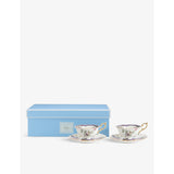 Wedgwood Fortune floral bone china teacup and saucer 150ml (British brand)