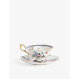 Wedgwood Fortune floral bone china teacup and saucer 150ml (British brand)